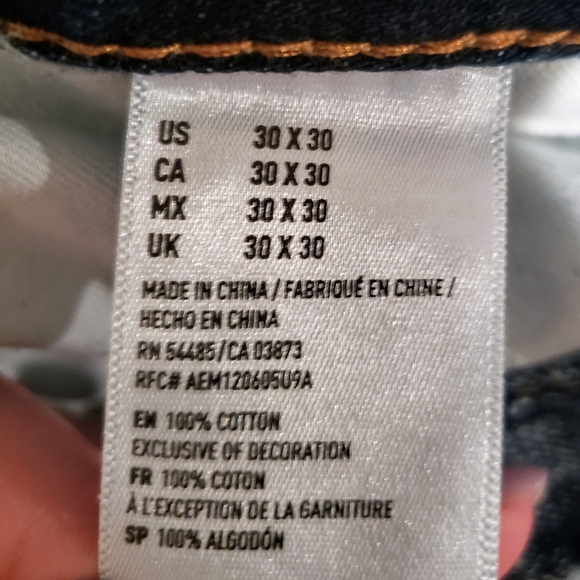 American Eagle Outfitters Original Straight Distressed REAL SIZE 30X28.5… - Picture 15 of 15